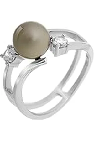 ORPHELIA Damen 925 Zilver Brillantschliff Parel