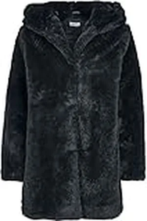 Urban classics DamesparkaTeddyjas pluche mantel van teddyfleece - dames met capuchon teddyjas, ,XL