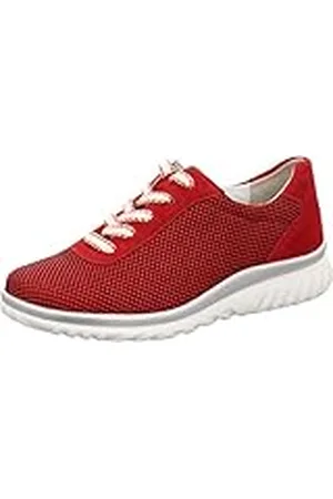 Semler Lena Sneakers voor dames, Rood Fire 066., 42 EU