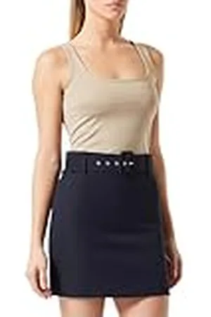 Koton Dames Medium Rise Belted Mini Rok, , 40