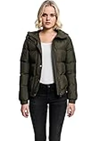 Urban classics Puffer jas met capuchon voor dames, , XS