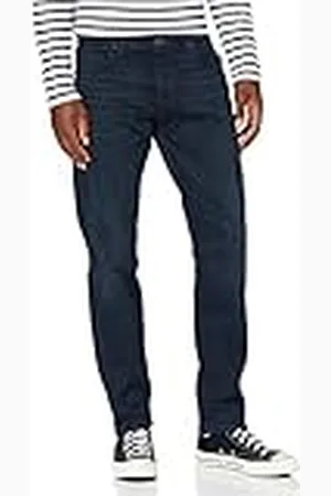 SELECTED Heren Straight Fit Jeans 6155 Superstretch Blauwzwart, , 30W x 32L