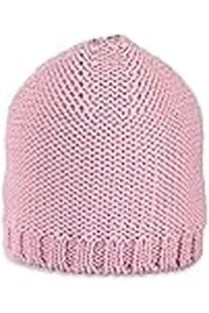 Sterntaler Gebreide muts voor meisjes, effen met merionwol, muts, , 49 cm