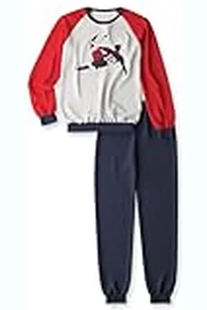 Calida Kids Soccer Pyjama Manchetten Peacoat blue, Maat 128-134, , 128-134