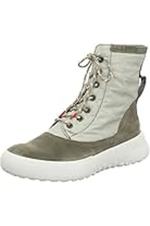Think! Dames KUSABI_3-000674 duurzame lodenvoering enkellaarsjes, 7000 salie/combi, 42 EU