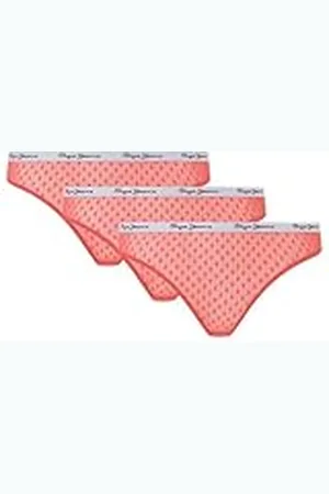 Pepe Jeans Dames Dot 3P Thong Tanga, Red (Red), XS, , XS
