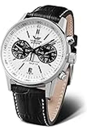 Vostok Herenhorloge met leren band limousine GAZ-14 Miyota chronograaf datum kleine seconde, , Riemen.