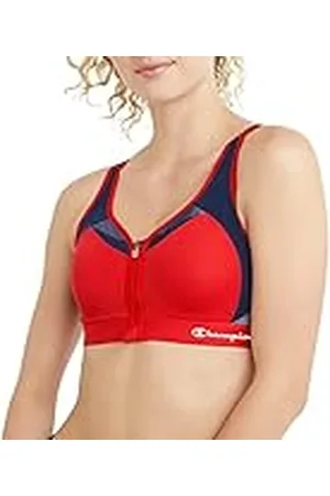 Champion Sportbeha voor dames, bewegingscontrole, ritssluiting, high-impact sportbeha voor dames, beugelvrije beha voor dames, , 85B