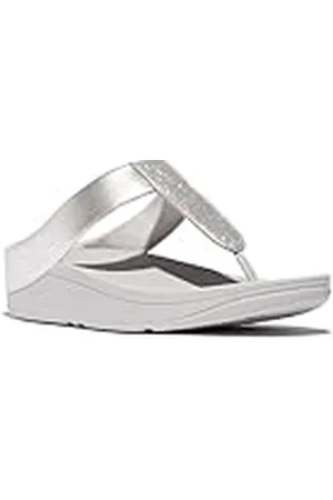 FitFlop Fino Glitterdust Metallic Teenslippers voor dames, , 40 EU