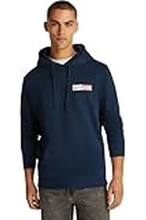 Tommy Hilfiger Heren TJM REG ENTRY GRAPHIC HOODIE EXT DM0DM20257 Pullover Hoodie, Blauw (Dark Night Navy), XL, , XL