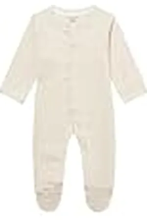Noppies Baby Unisex Playsuit Memphis overall met lange mouwen RAS1202 Oatmeal-P611, maat 80 voor baby