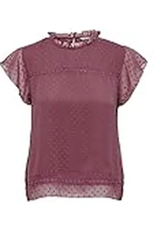 ONLY Bestseller A/S Dames ONLFLORA CAPLS WVN NOOS Top, Rose Brown, XXS, , XXS