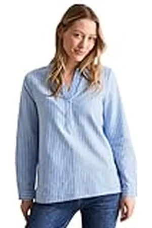 CECIL Gestreepte Oxford blouse, , XXL