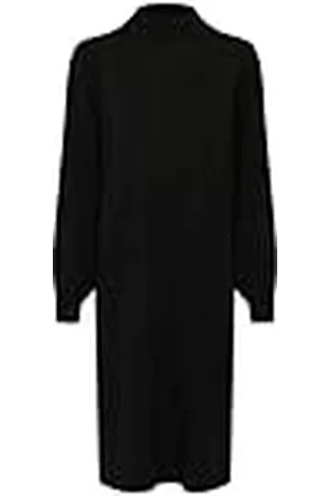 Kaffe Gebreide jurk voor dames, hoge hals, lange mouwen, knie, regular fit, , M