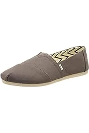 TOMS Alpargata Loafer Flat voor dames van gerecycled katoen, Ash gerecycled katoenen canvas, 38.5 EU