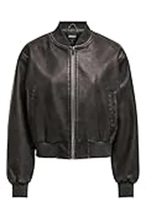 ONLY Dames Onljane Faux Leather Washed Bomber OTW jas, , M