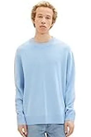 TOM TAILOR Herentrui met ronde hals en losse pasvorm, , L