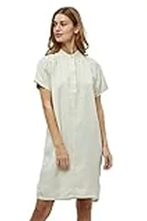 Minus Nilin Shirt Jurk | Beige Jurken Voor Vrouwen UK | Lente Damesjurken | Maat 6
