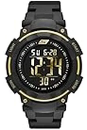 Skechers Horloge voor heren, Digitaal uurwerk met siliconen, polyurethaan, lederen of roestvrij stalen band, ,45MM
