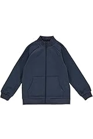 Green Cotton Sweatshirt met ritssluiting voor meisjes, , 134 cm