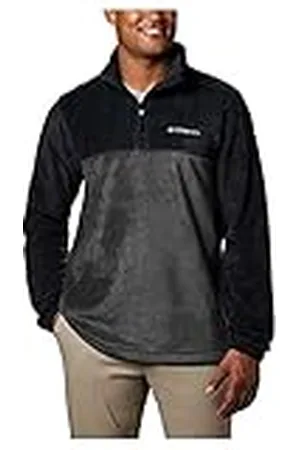 Columbia Heren Steens Mountain Fleece met halve rits, Zwart, Grill, L