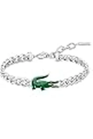 Lacoste Heren ARTHOR Collectie Kettingarmband in roestvrij staal, Eén maat, Roestvrij staal, Geen edelsteen
