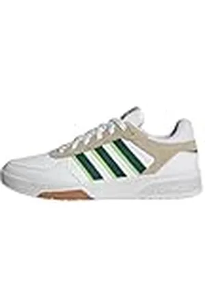adidas Heren Courtbeat Shoes, Cloud White/Green/Wonder Beige, 40 2/3 EU