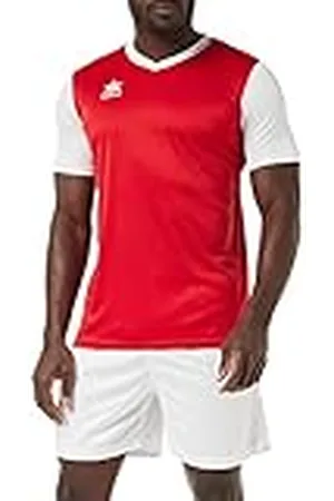 Luanvi Sportshirt voor heren | model Creta kleur rood en wit | T-shirt van interlock-stof - maat 4XS, standaard, , 4XS