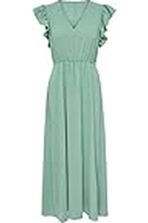 ONLY Selected Homme Onlmette S/L Frill Dress Wvn Cs voor dames, , XS