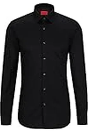 HUGO BOSS Kenno slim fit overhemd voor heren, van katoen met stack-logo