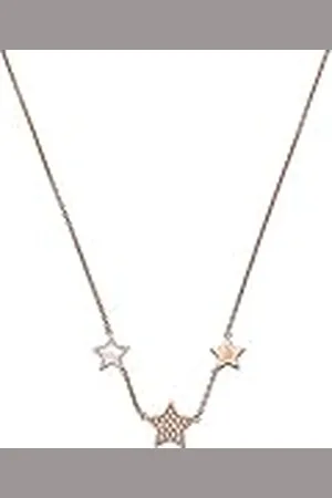 Emporio Armani Rose Gold-Tone Sterling Silver Station ketting