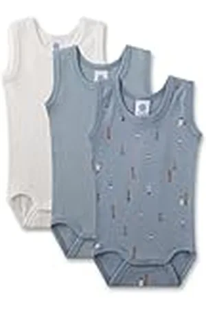 Sanetta Body mouwloos (verpakking van 3) | Hoogwaardige en duurzame body voor jongens van biologisch katoen. Inhoud: 3-delige set babybody, , 80