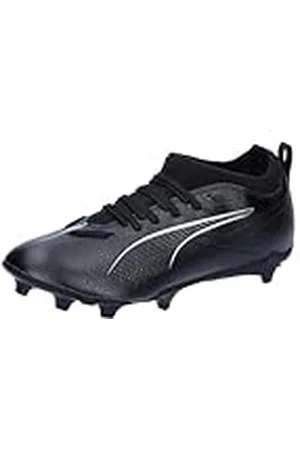 PUMA Ultra 5 Match Fg/Ag Jr voetbalschoen voor kinderen, uniseks, Zwart Wit, 35.5 EU