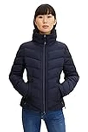 TOM TAILOR Dames Gewatteerde jas met opstaande kraag 1032477, , M