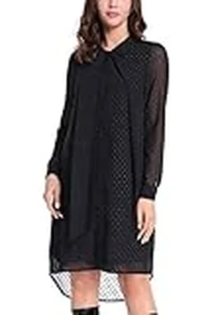 Apart Hilo chiffon cocktailjurk voor dames, Black-Gold, 34