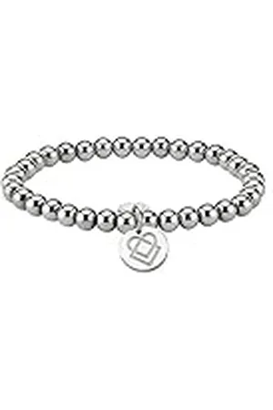 liebeskind Damesarmband roestvrij staal gematteerd 17 cm, 17 centimeters, Roestvrij staal, geen