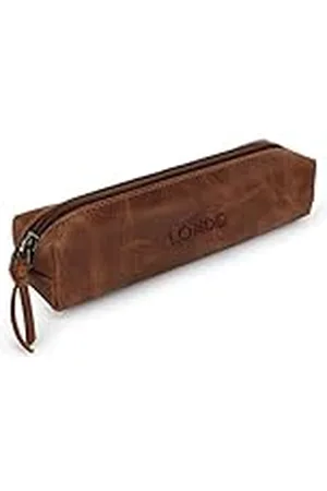 Londo Lederen Etui met Rits - Potlood Tas