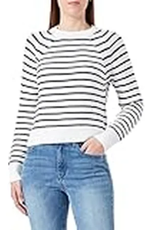 French Connection Dames Lillie Mozart Streep Ronde hals Trui Trui, , XL