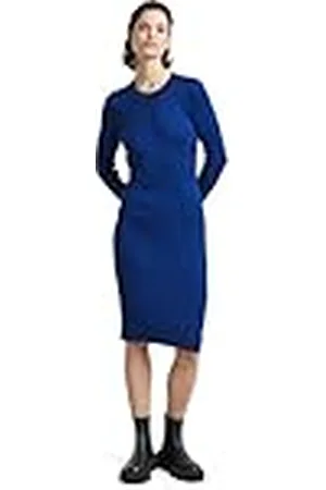 G-Star Dames Plated Slim Gebreide Jurk, Veelkleurig (Racing Blue/Osaka Blue Rib D25228-D767-G866), L, , L