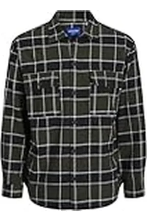 JACK & JONES JACK&JONES JUNIOR Jorblafri Check Overshirt Ls Jnr Overhemd voor jongens, , 176 cm