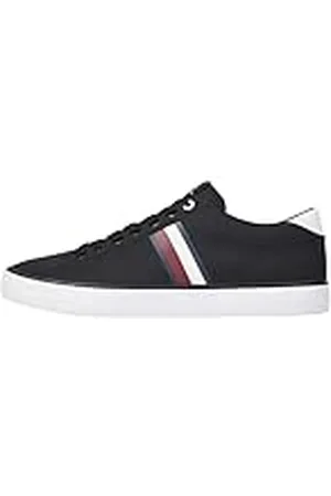 Tommy Hilfiger Heren TH HI Vulc lage strepen MESH gevulkaniseerde sneaker, , 6.5 UK, , 40 EU