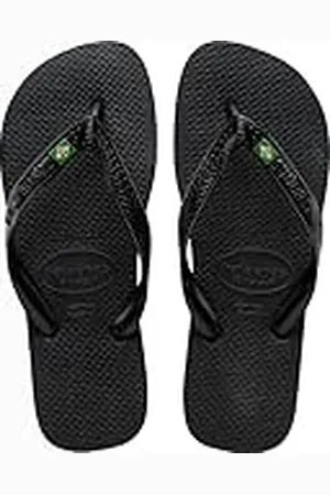 Havaianas Unisex Brazilië, zwart, 9/10