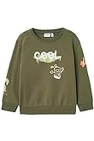 NAME IT Jongens Nmmnole Nreg Sweat Box Bru Sweatshirt, , 110
