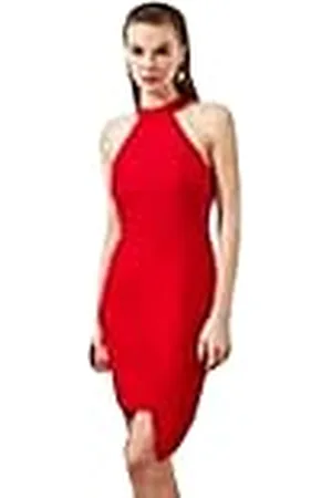 Trendyol Dames Mini Wrapover Regular Geweven Avondjurk, , 64