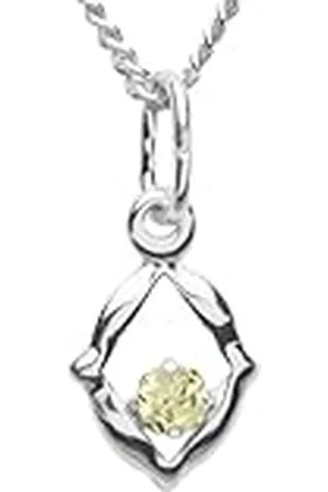 InCollections Dameshanger 925/000 sterling zilver met zirkonia limoen inclusief pantserketting 42 cm 2430200007401