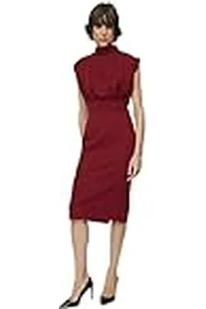 Trendyol Dames midi Basic Slim Woven Jurk, , 38