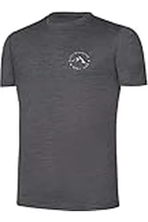 Black Crevice Heren Merino T-shirt I hoogwaardig merino shirt I heren T-shirt van 70% merinowol & 30% PES I temperatuurregulerend T-shirt heren I Mulesingvrij shirt voor heren, , XL