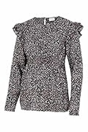Mama;licious Dames Mlveronica L/S Woven Top A. Blouse, , L
