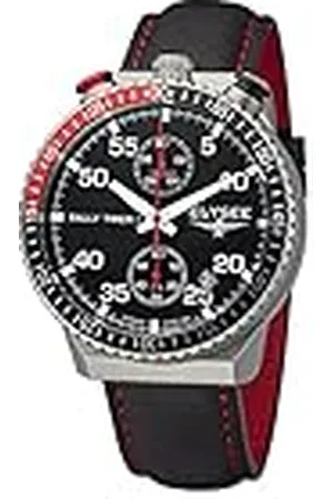 ELYSEE Herenhorloge Rally Timer I 44mm 10 ATM heren chronograaf 80530, 80531, 80532, 80533, 80534, 80535, 80536, 80537, , Riemen.