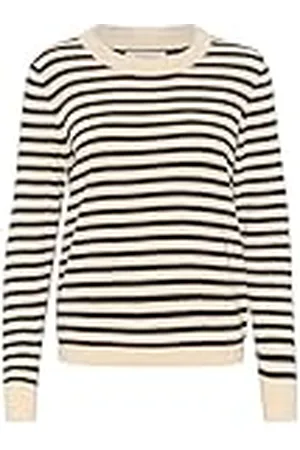 Part Two Damestrui, lang, mouwen, slim fit, ronde hals, gestreept, heuplengte, , M